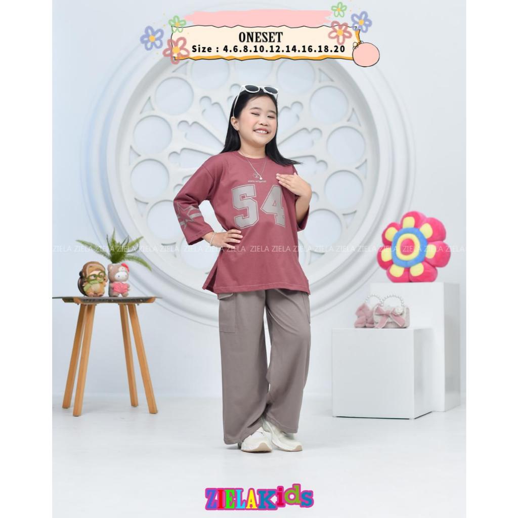 ZIELA SET CARGO ANAK NOMOR /ONE SET CARGO ANAK PEREMPUAN ORY ZIELA/SET ANAK