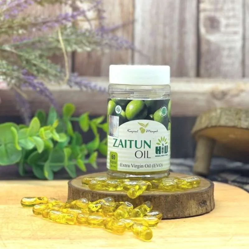 HIU Minyak Zaitun Tursina 60 Kapsul - Kapsul Minyak Zaitun Untuk Diminum