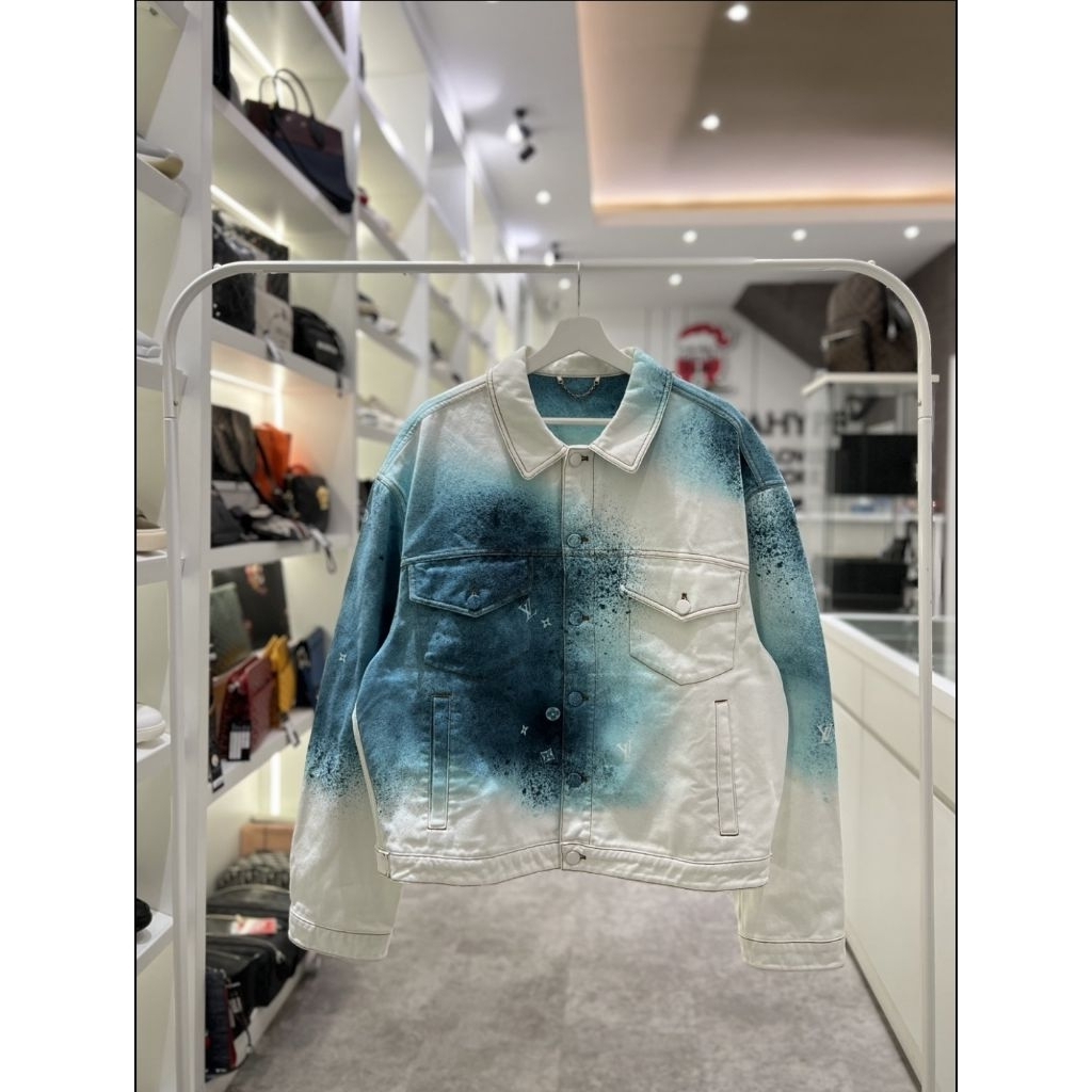 Louis Vuitton Spray Denim Logo Jacket