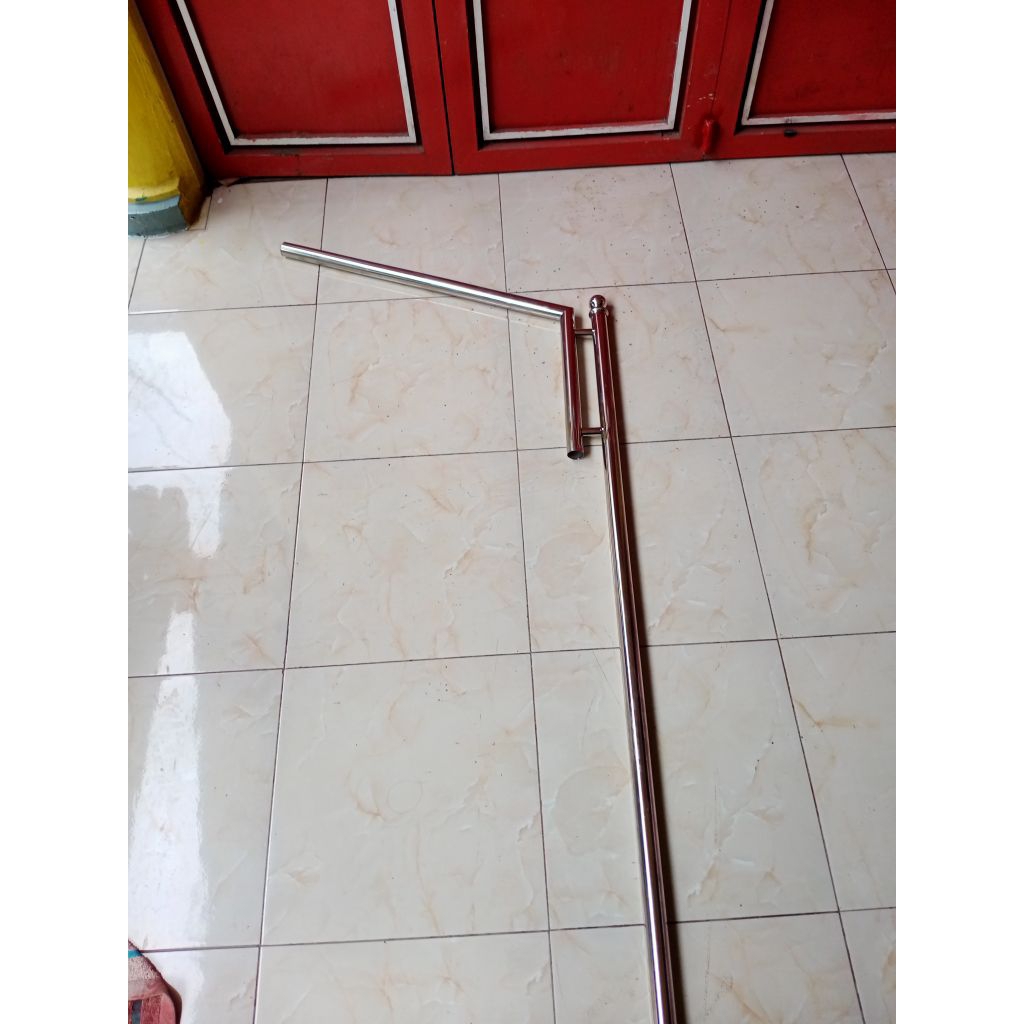 TIANG LAMPU SOROT STAINLES STEEL 3 METER DAN 4 METER/ TIANG LAMPU JALAN SOROT