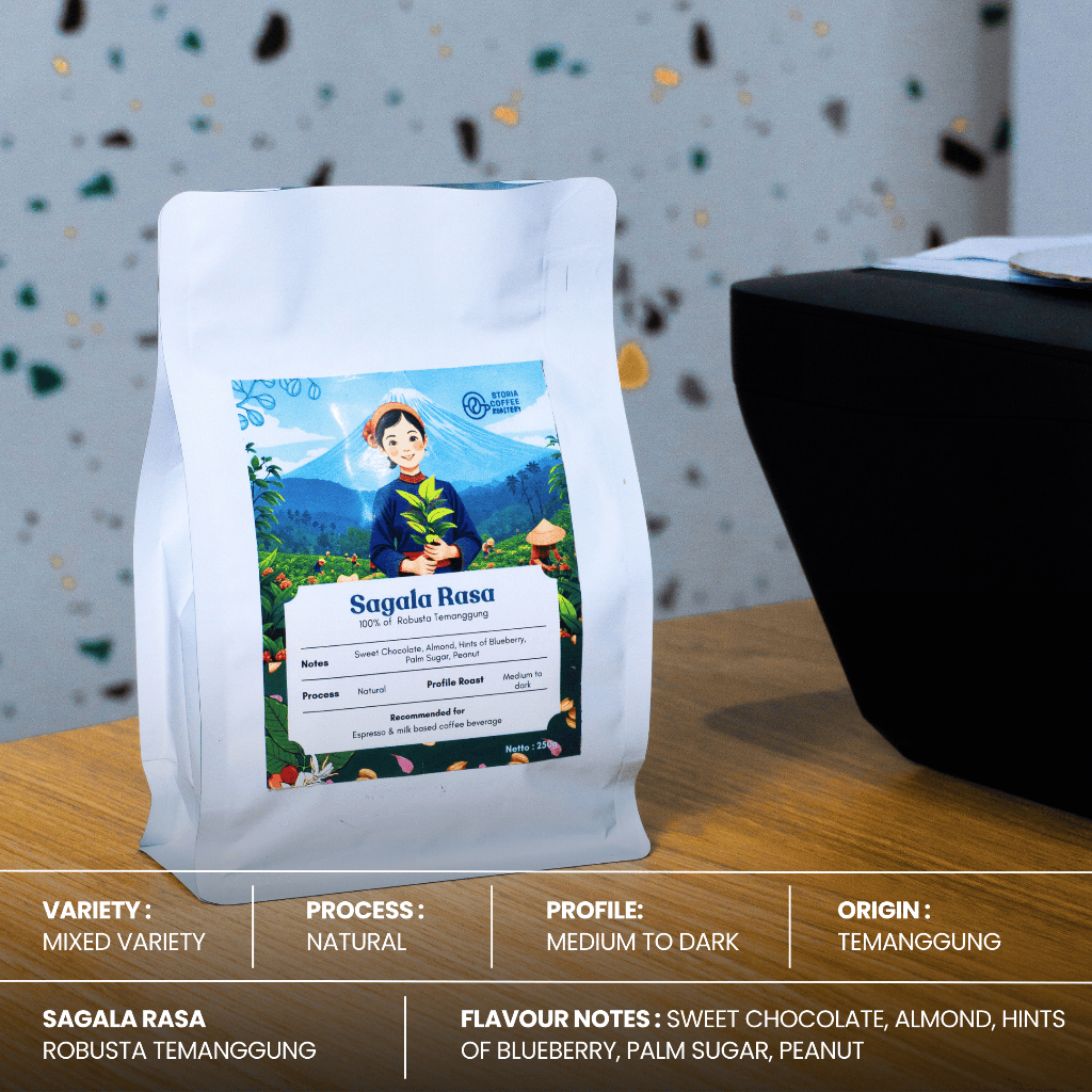 

Biji kopi Pure Robusta Temanggung | Sagala Rasa | 500gr