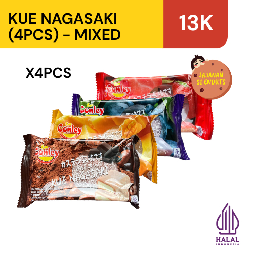 

Kue Nagasaki isi 4pcs Bolu Mochi Snack Viral Halal