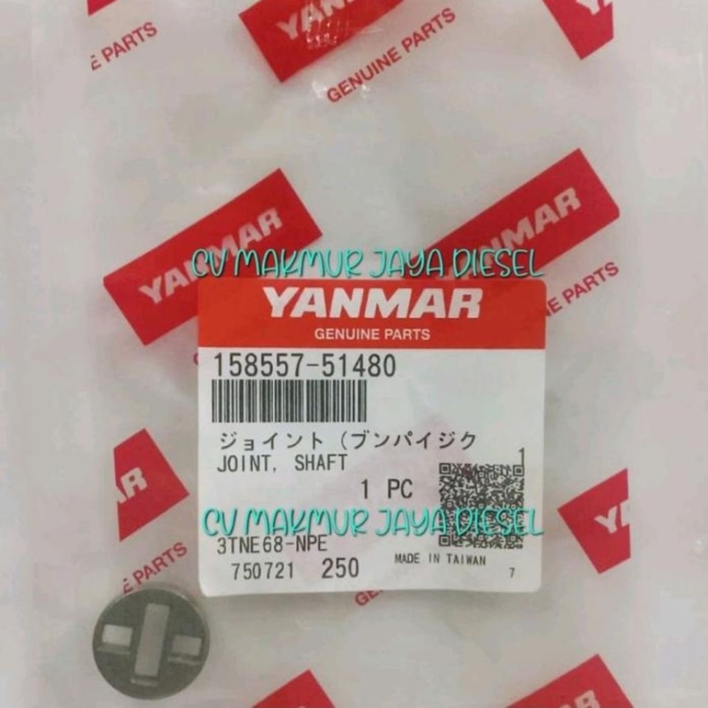 Joint Shaft EF494/494 158557-51480 Yanmar Genuine
