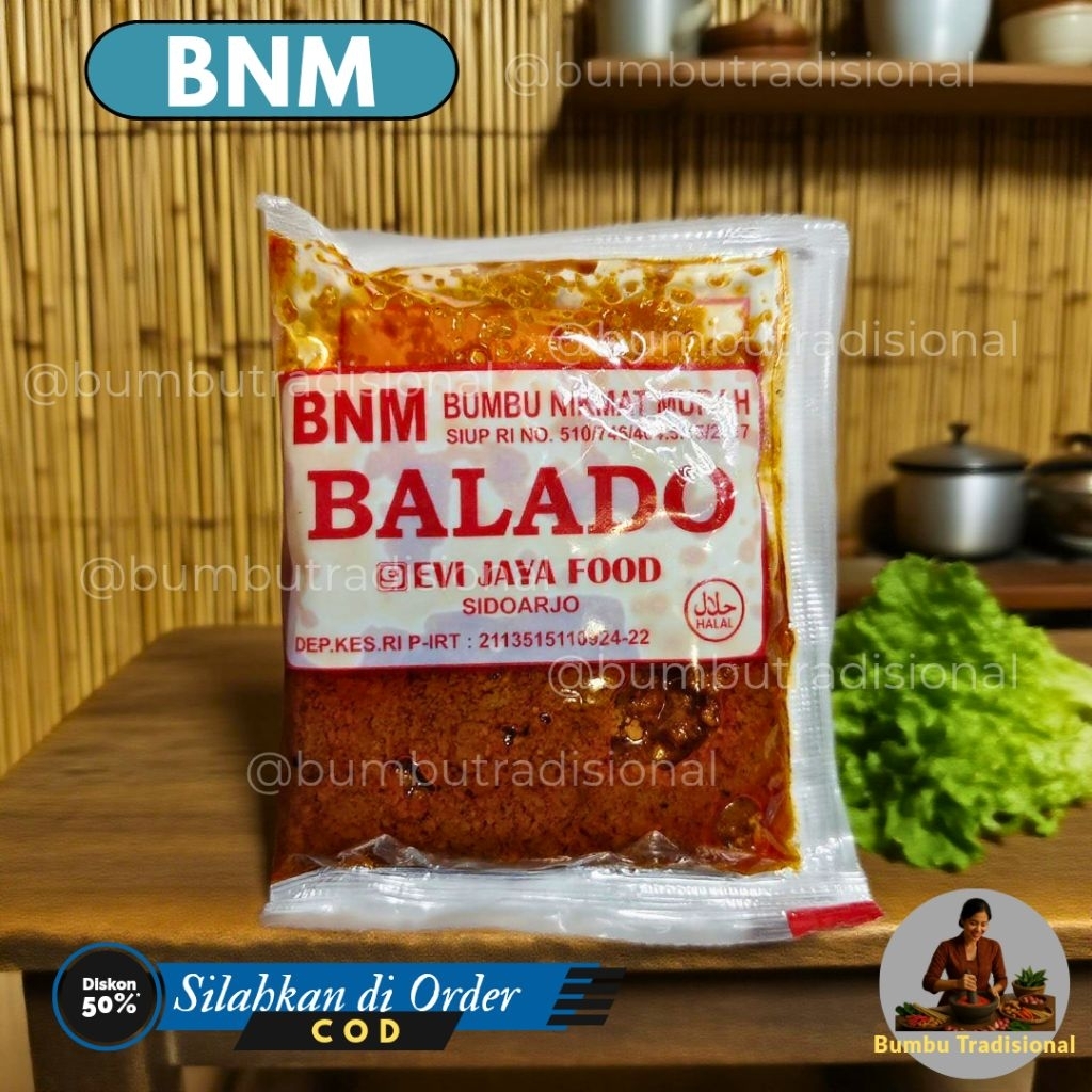 

BMM - Bumbu BALADO - Bumbu Nikmat Murah - Bumbu Masak Instan