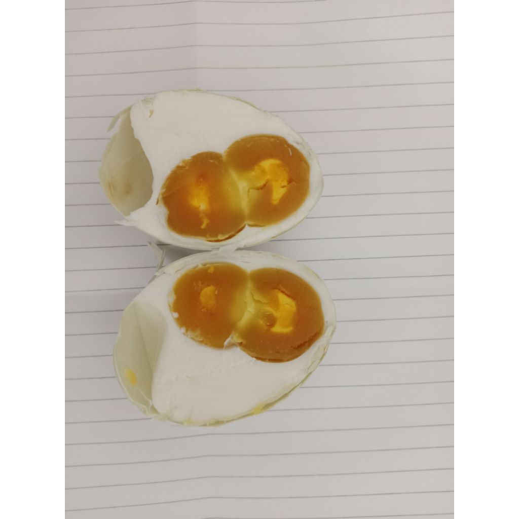 

Telur asin kuningnya isi 2 (dua) 1 paket 10butir