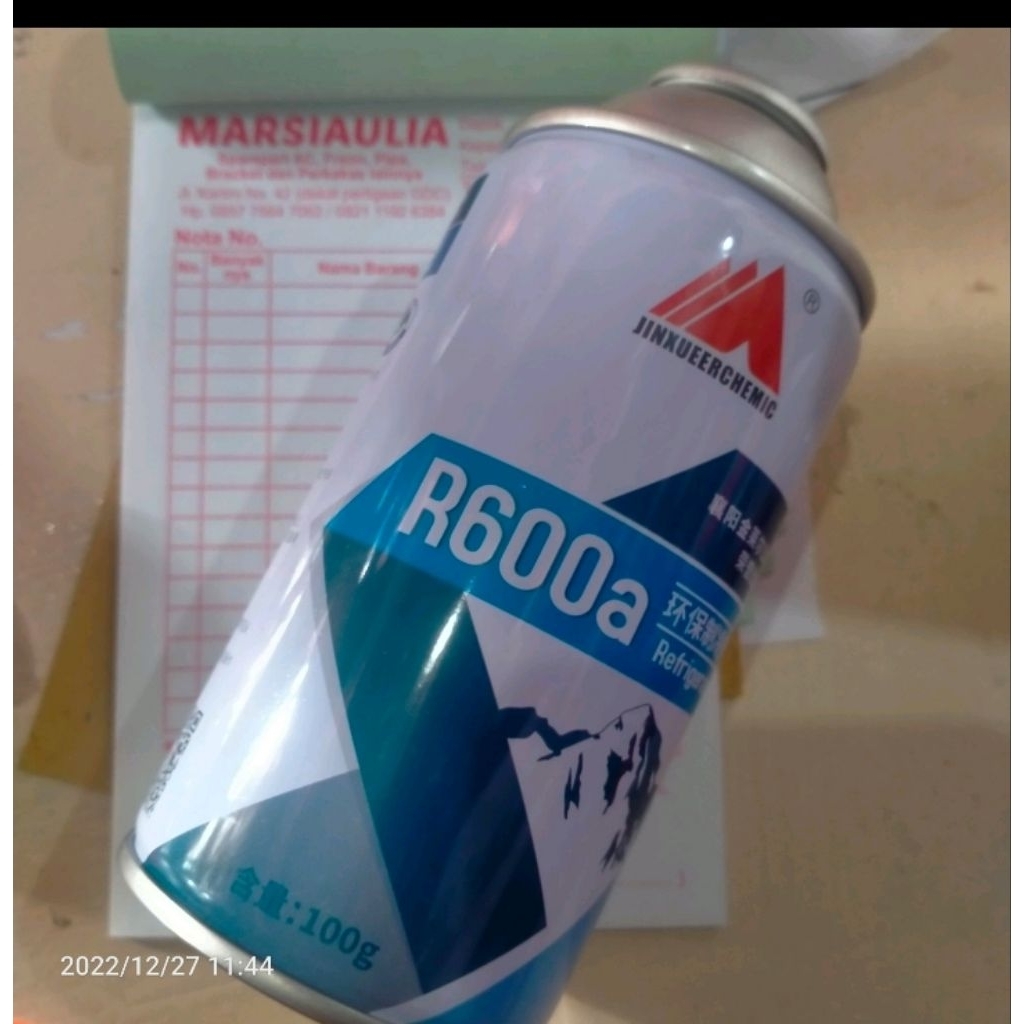 

freon kulkas r600a 100 gram kaleng r600 jinxueer atau 600a merk lain