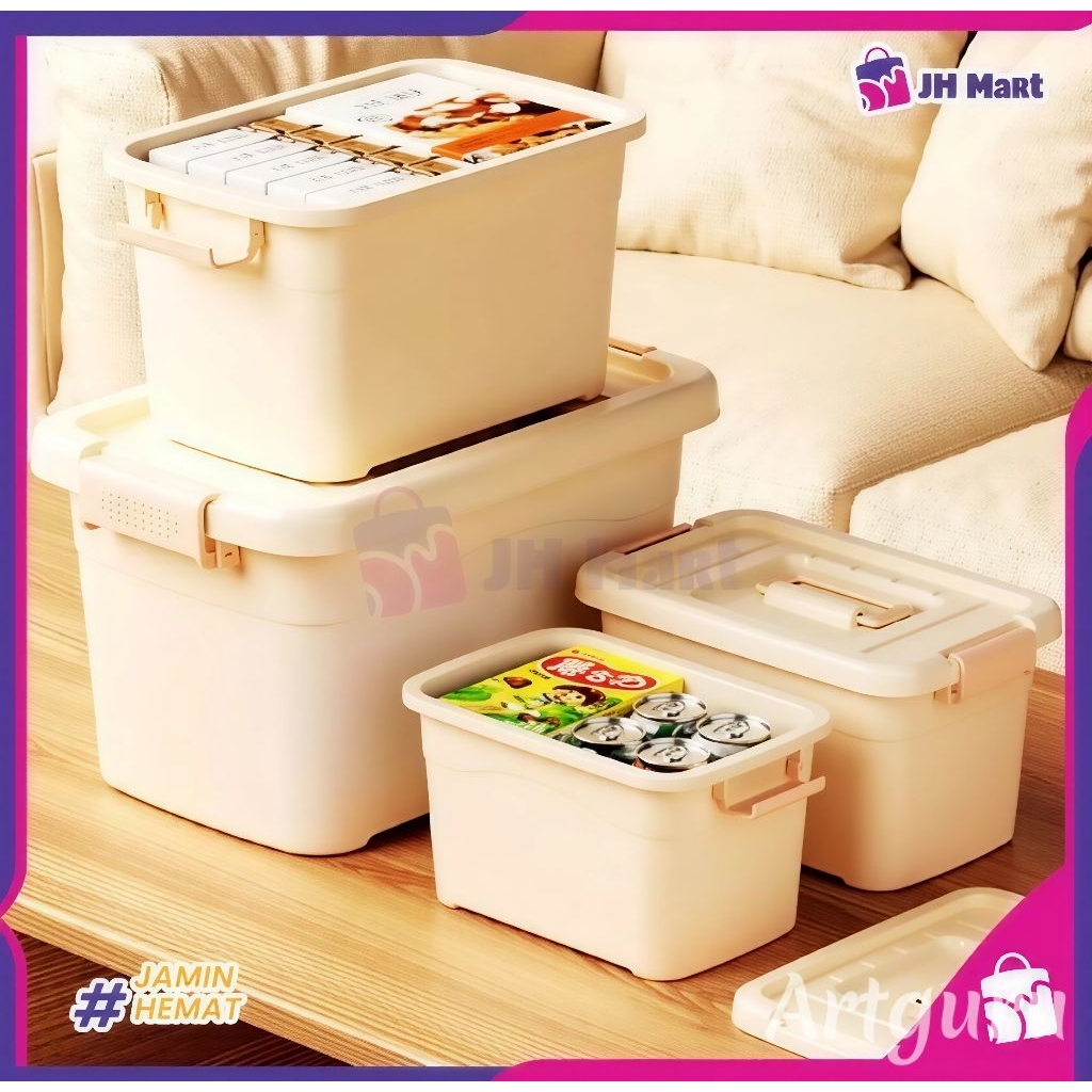 Kontainer Box Storage Organizer Box  /  Tempat Penyimpanan Besar Jumbo Multifungsi Kontainer Plastik