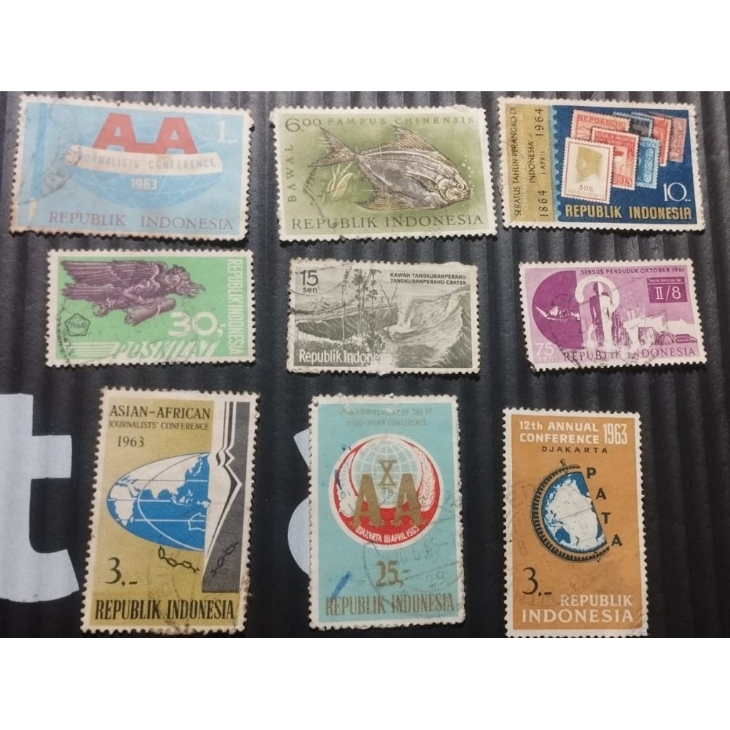 

Prangko lama used campur 9 Pcs