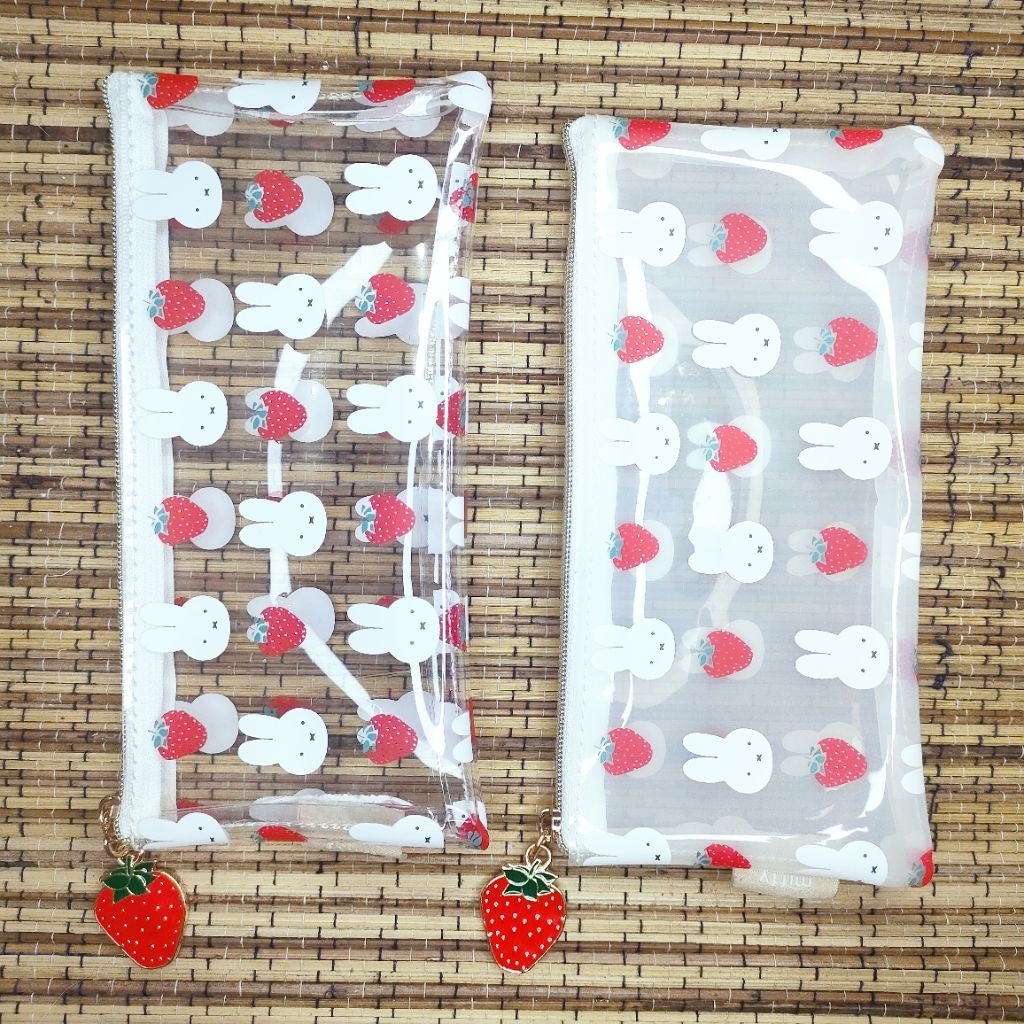 

miffy strawberry pensil case original - tempat pensil miffy original