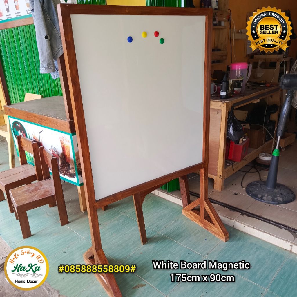 

White Board Magnetic/ Standing White Board 175x90cm