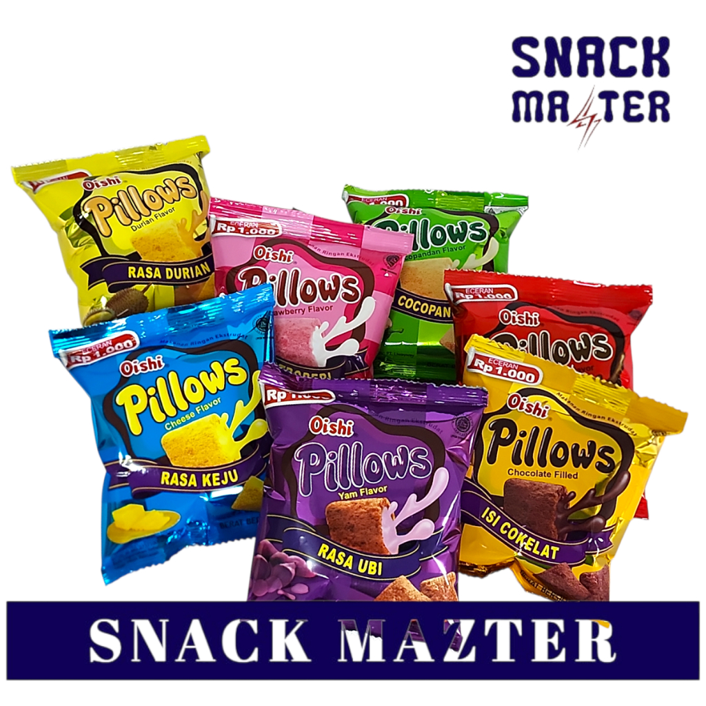 

Oishi Pillow Renceng - Netto 10 bks x 12 gr