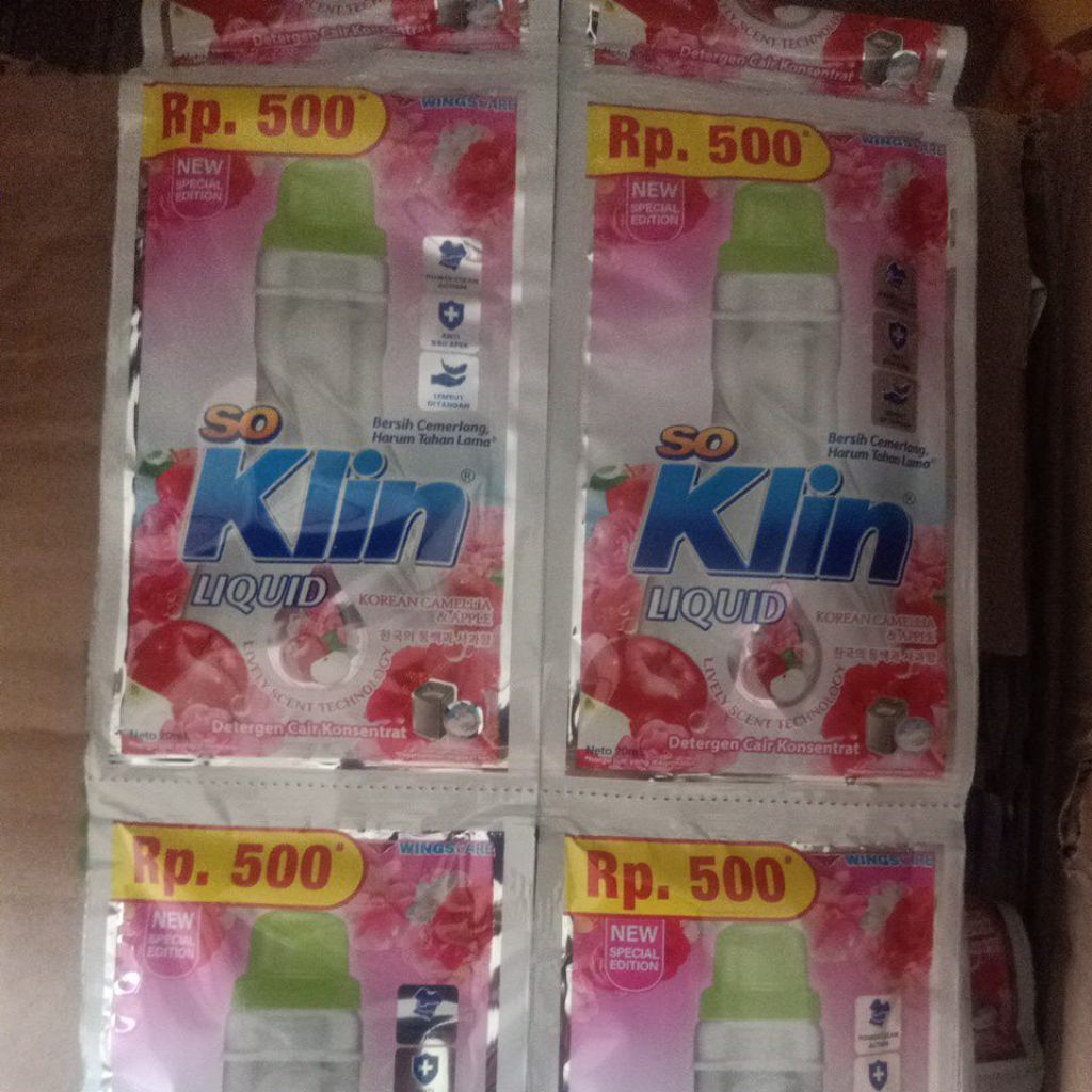 Soklin Liquid/soklin cair 500 12 sachet