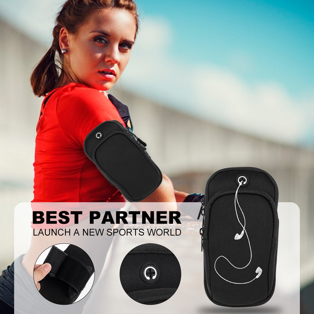 COLMER Tas Lengan Jogging Lari Olahraga Running Arm Bag Waterproof Cocok Untuk Olah Raga Fitness Sep