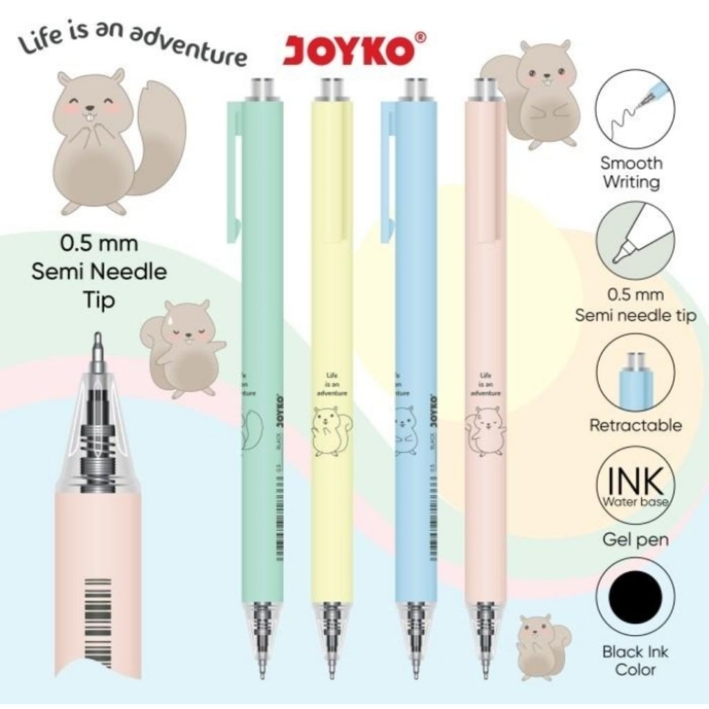 

Gel Pen Pena Pulpen Joyko GP-373 Gel 0.5mm
