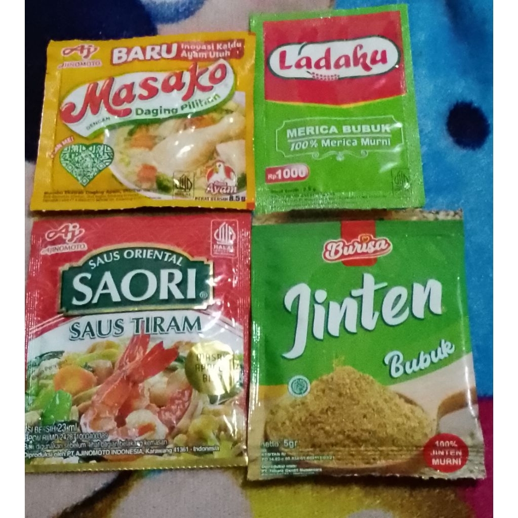 

Masako+Saori Saus Tiram+Jinten Bubuk 5 gram+Ladaku Paket 3Ba (TRB170)