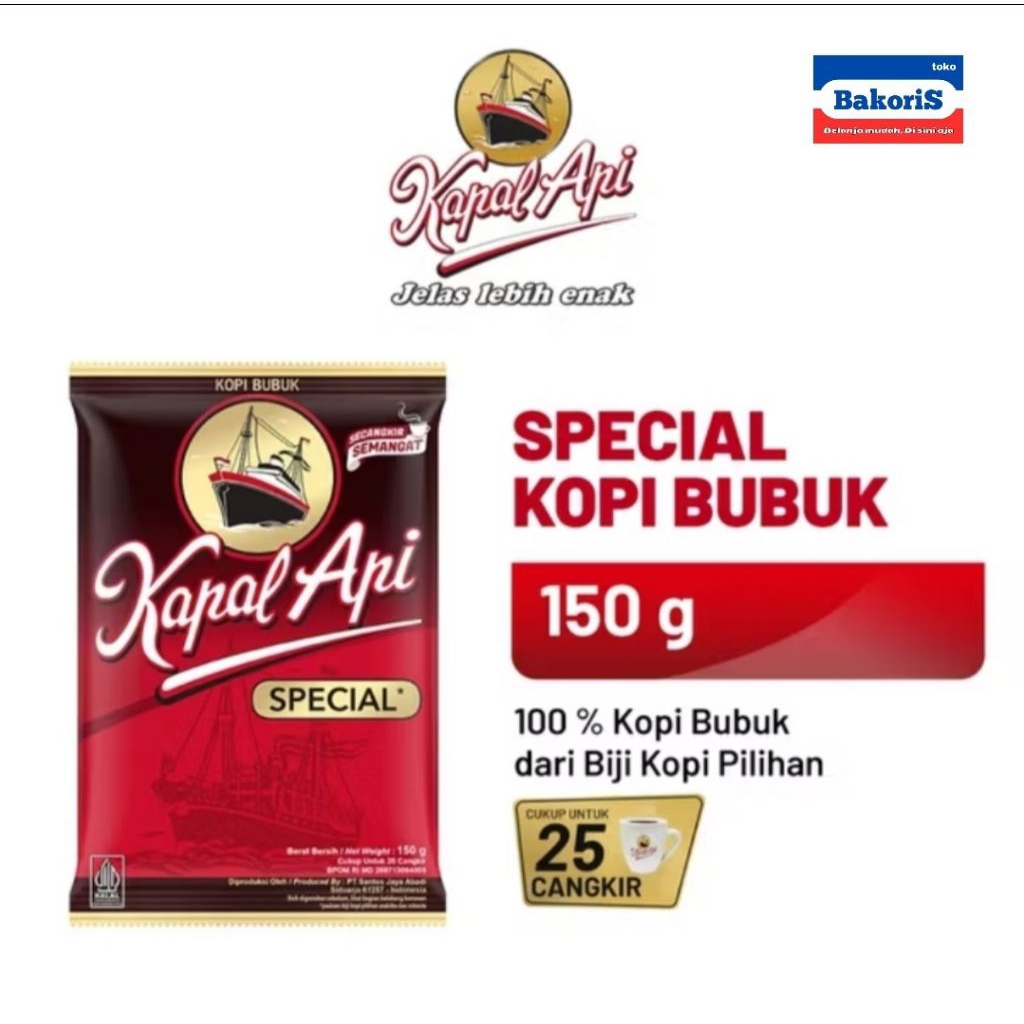 

Kapal Api Spesial 150 gr / Promo Kopi Kapal Api 150 gr