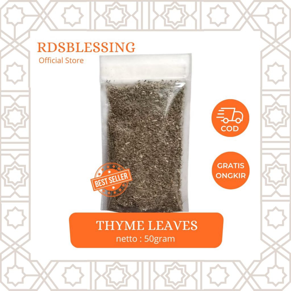 

Daun thyme kering 50 gram/ thyme leaves 50 gr