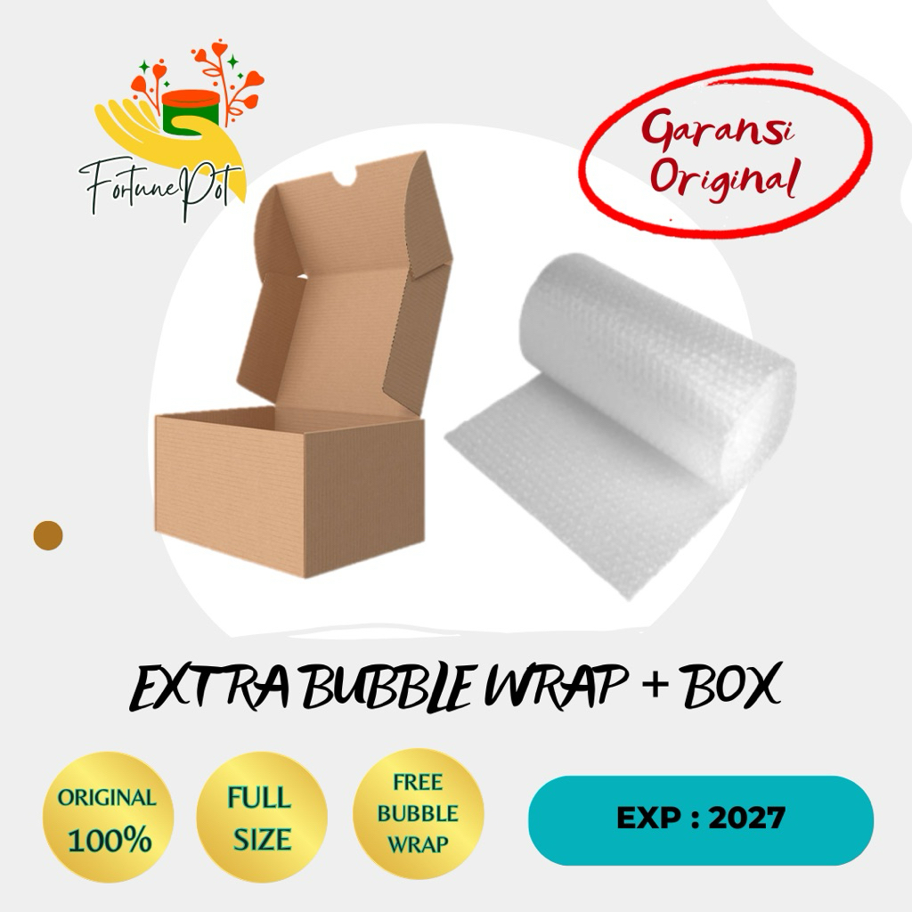 

Packing Extra Tambahan Bubble Wrap dan Box Kardus