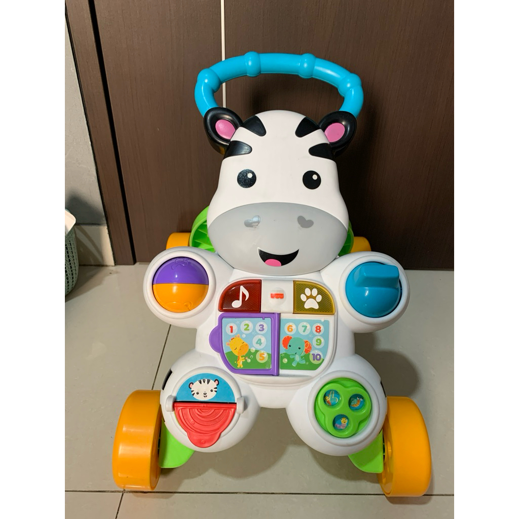 Fisher Price  Learn with Me Zebra Walker  - Mainan Belajar Jalan Anak Bayi / Push Walker BABY WALKER