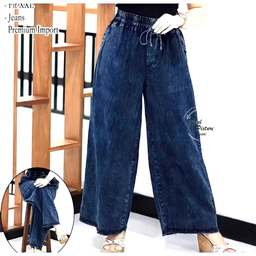 Celana kulot wanita jeans Celana kulot wanita Celana kulot wanita kekinian korea style jeans
