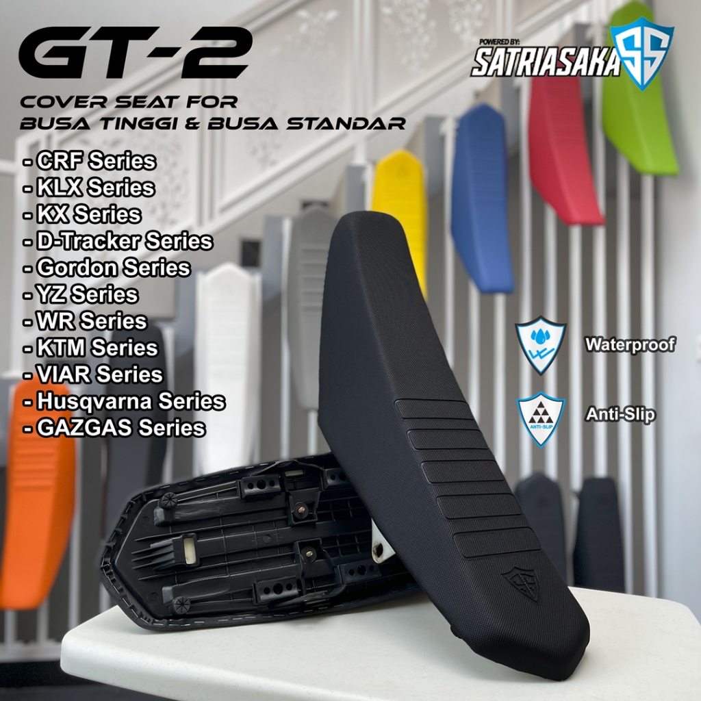 GT2 Sarung/Cover Trail Waterproof CRF 150/250 KLX WR GORDON DT KTM YZ VIAR KX HUSQ GAZGAS Satriasaka