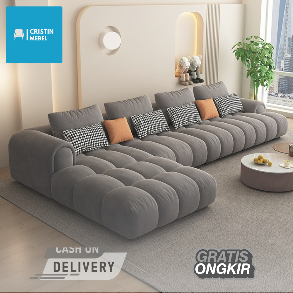 Sofa Minimalis Ruang Tamu - Sofa L - Sofa Bubble - Sofa Ruang Tamu