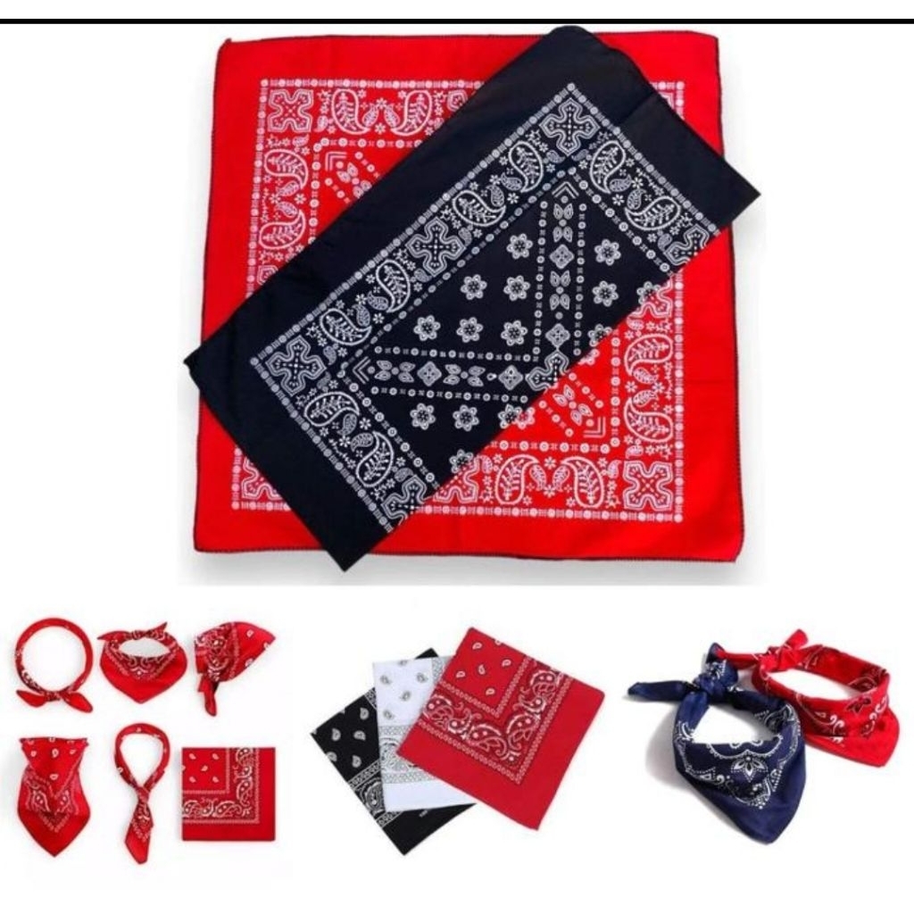 Slayer Bandana kain Motip Batik Murah/Slayer Bandana batik/Slayer Bandana/Saputangan batik