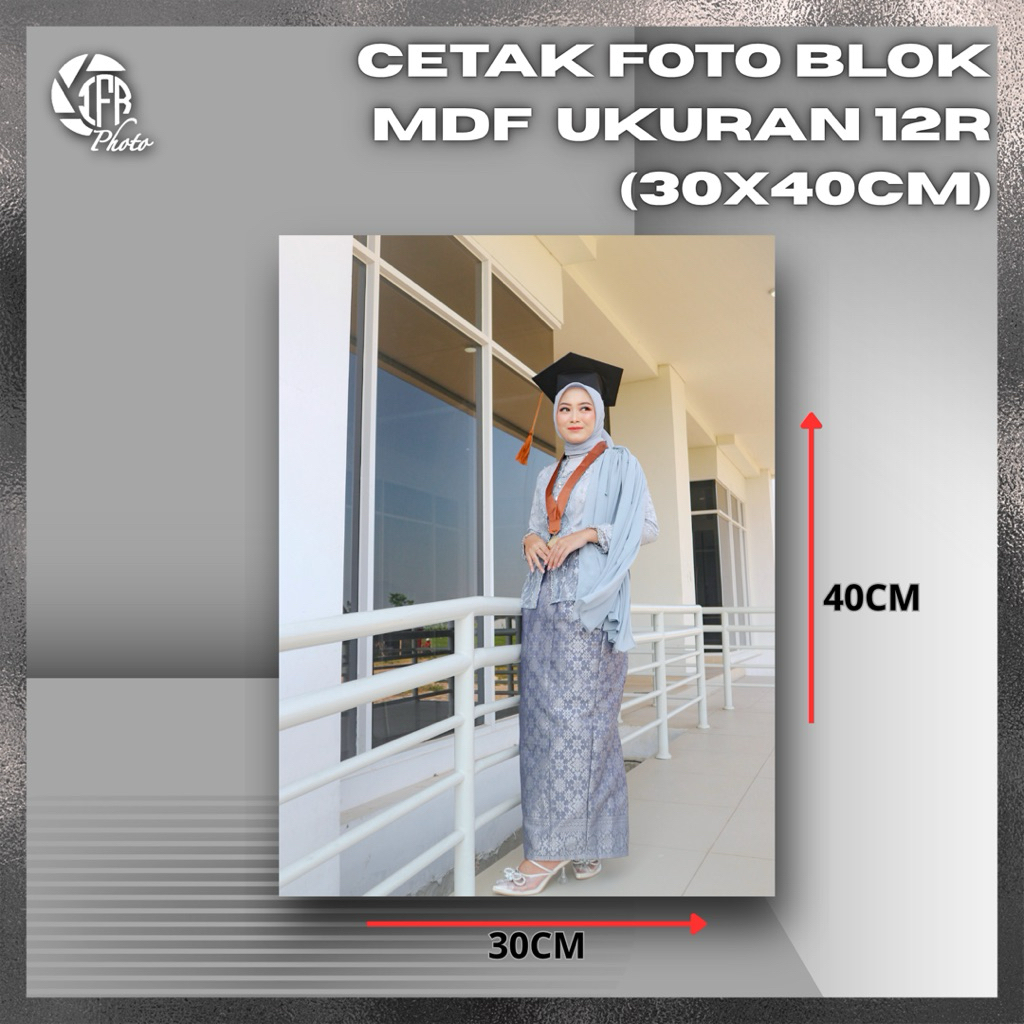 Cetak Foto Blok MDF Ukuran 12R/30x40Cm