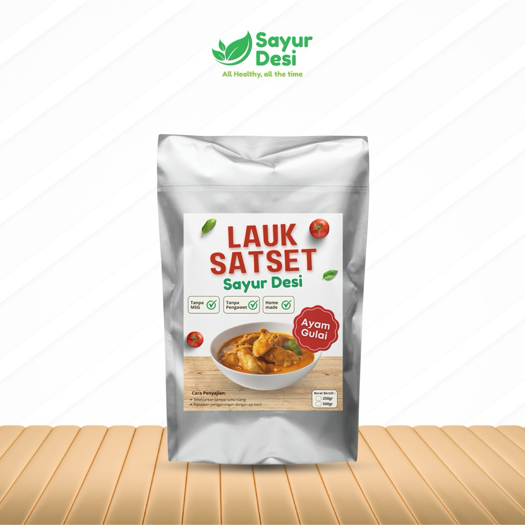 

Lauk SatSet Frozen Ayam Gulai - Sayur Desi