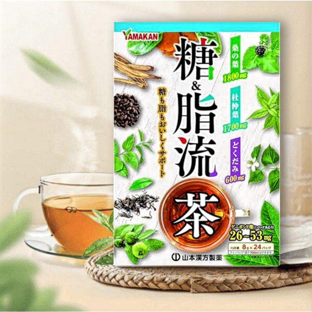 

Yamamoto Kanpo Sugar and Oily Stream Tea 8g x 24 Tea Bags - Original Made in Japan