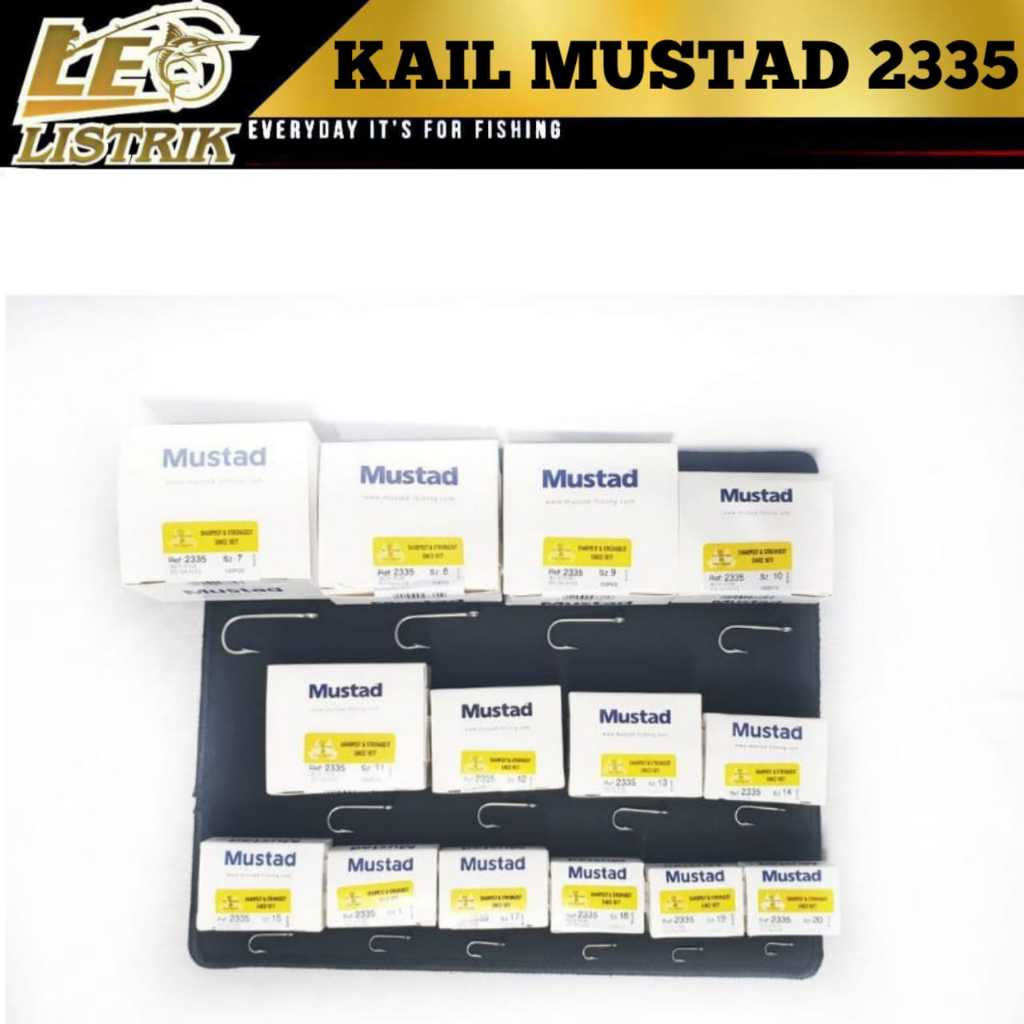 KAIL PANCING MUSTAD 2335 BERLUBANG KAIL PANCING CAP KUNCI KAIL MUSTAD TERLARIS STAINLESS STEEL KAIL 