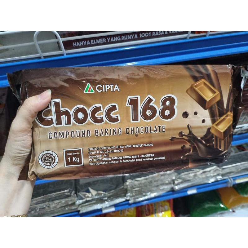 

Chocc 168 Dark Compound Baking Chocolate Kemasan 1kg