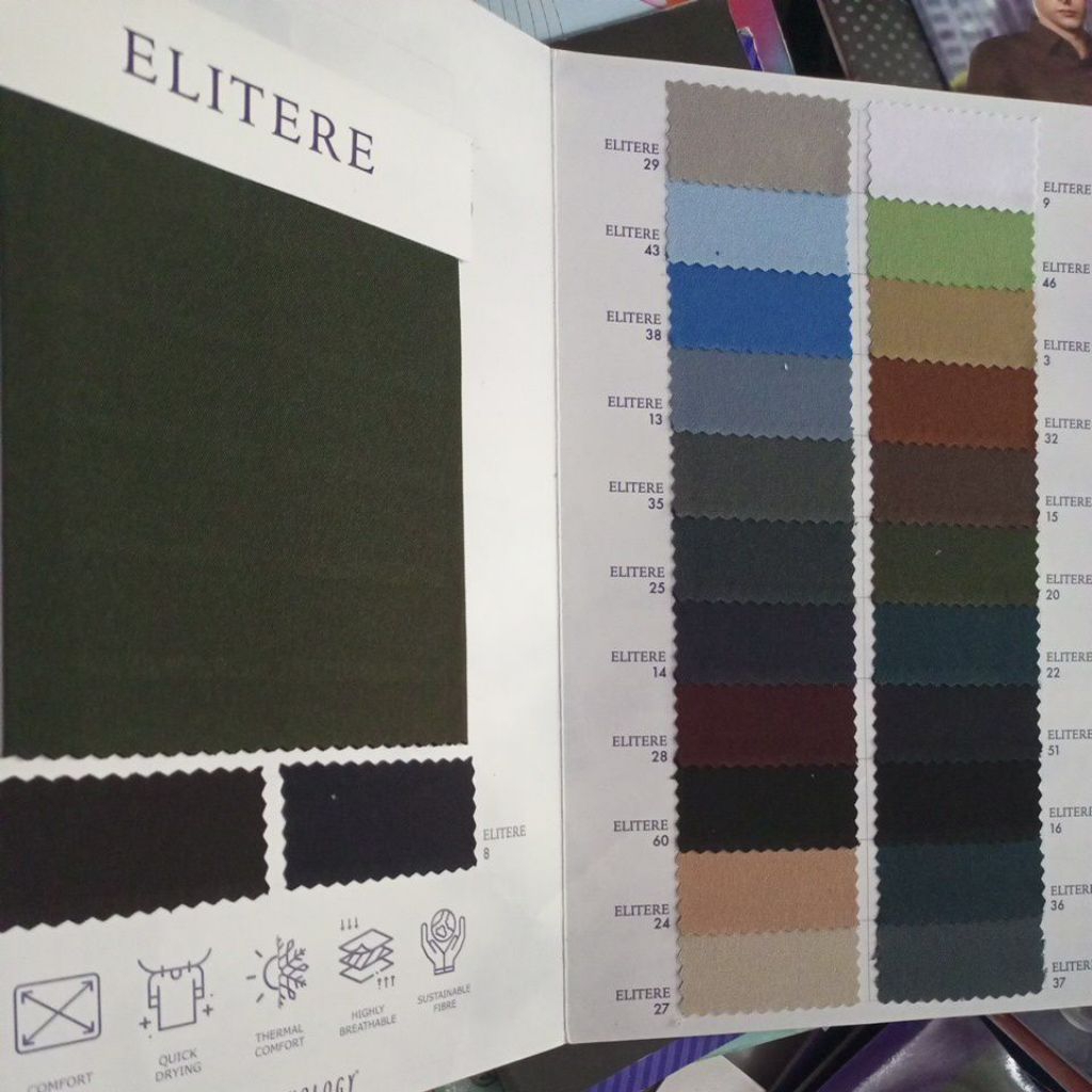 katalog contoh kain seragam elitere