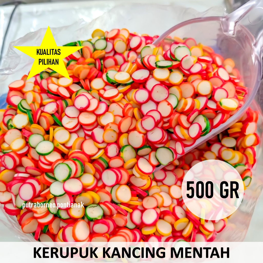 

Kerupuk Kancing Mentah 500 gr / Krupuk Mentah Grosir Kiloan