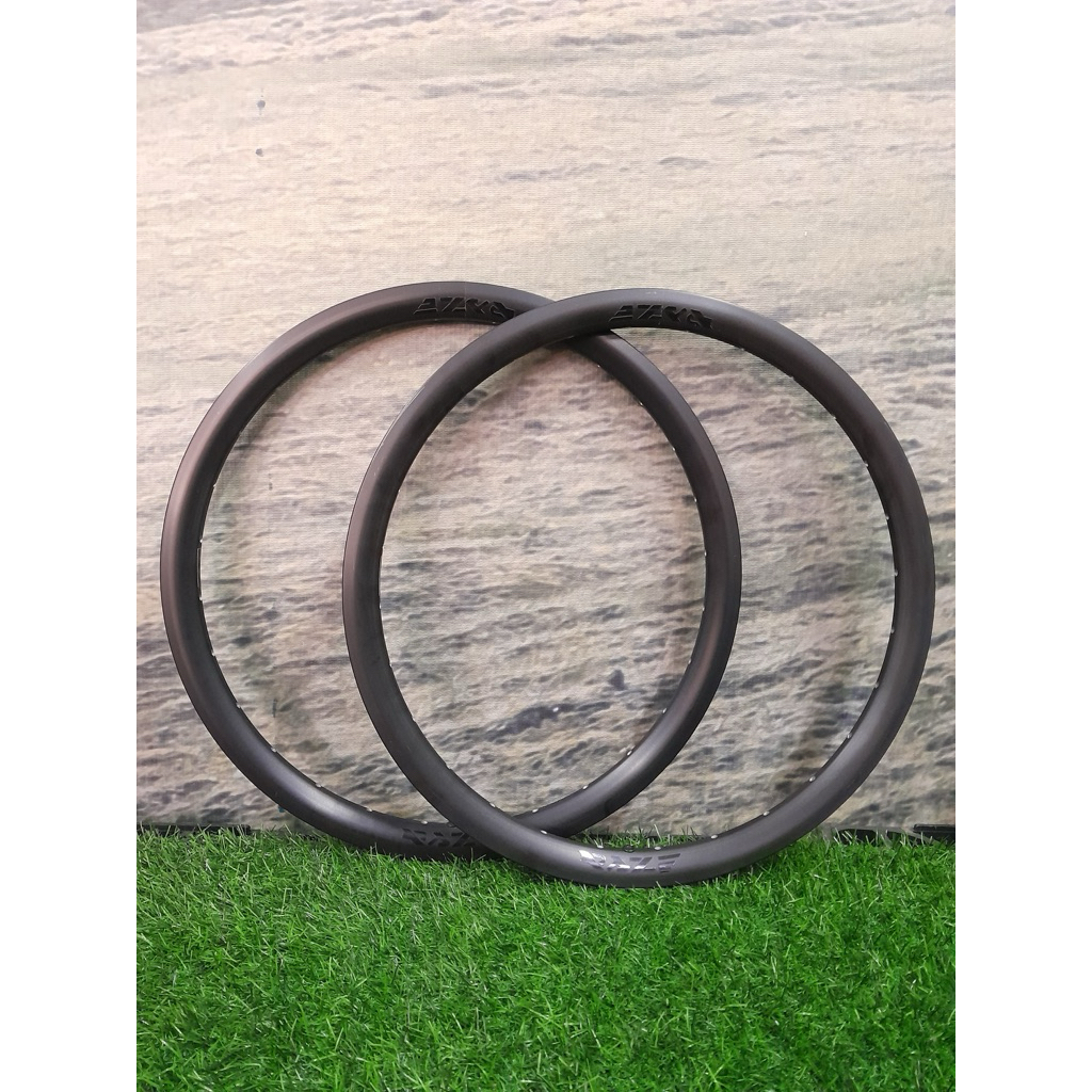 SEPASANG VELG RIMS 20 MURNI (406) RAZE F300 / F 300 28 Hole / 28H NO BRAKELINE / FULL BLACK Doublewa