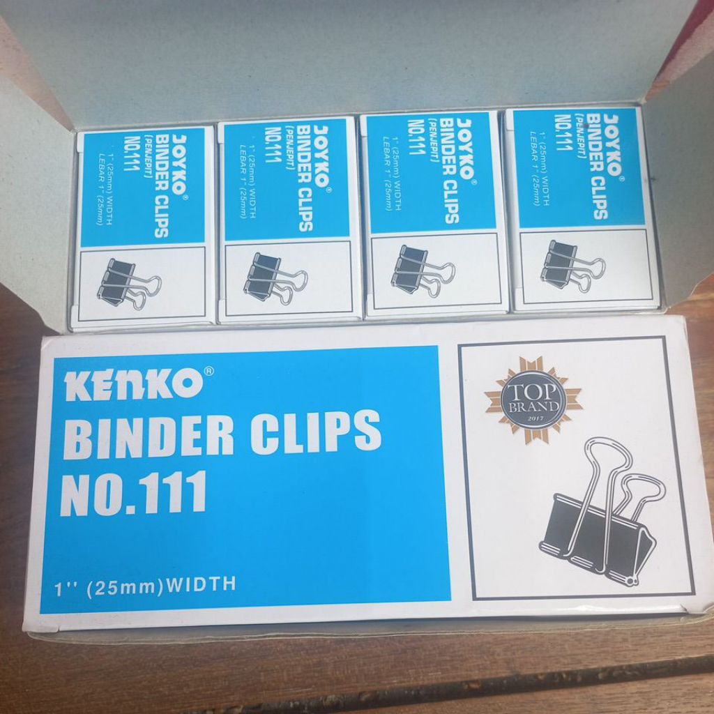 

Binder Clip No 111 Penjepit Kertas 1 Gros (12 Kotak)