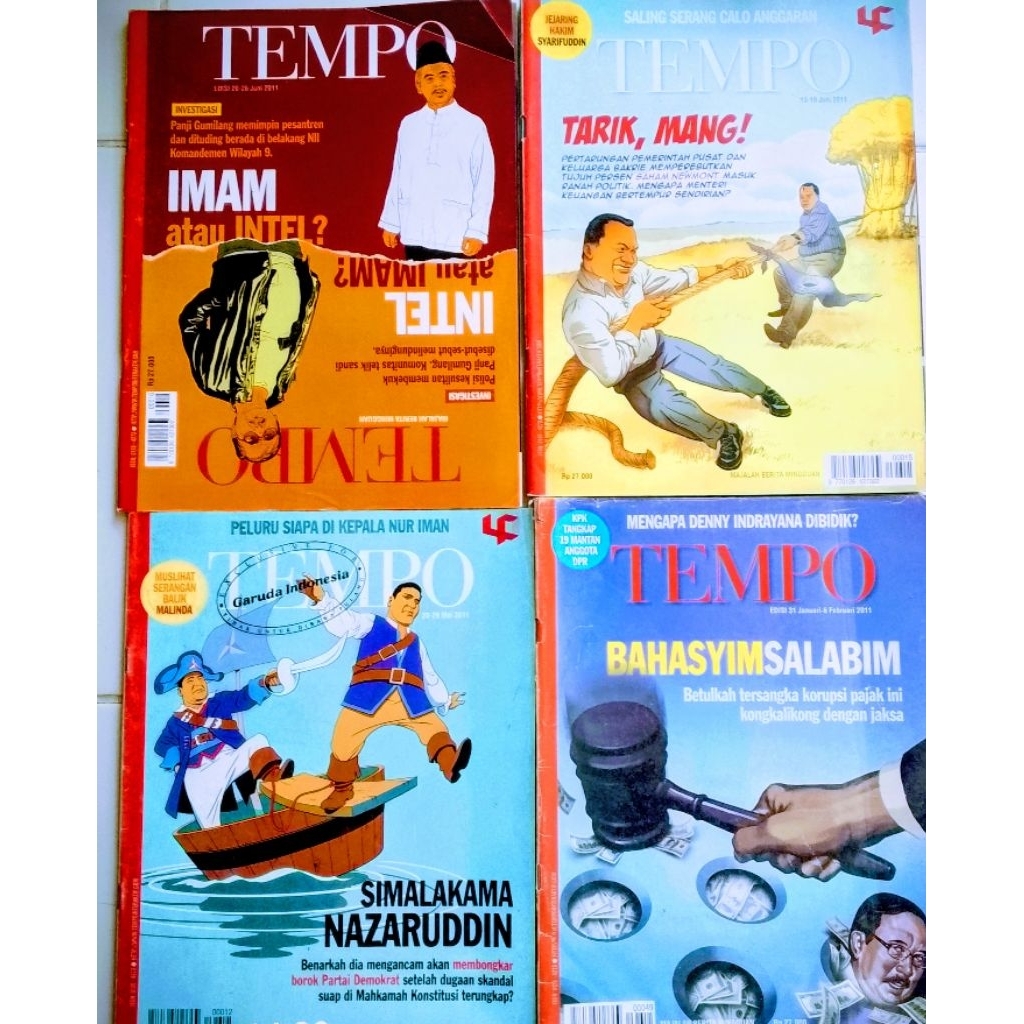 MAJALAH TEMPO TAHUN 2011 MAJALAH BEKAS