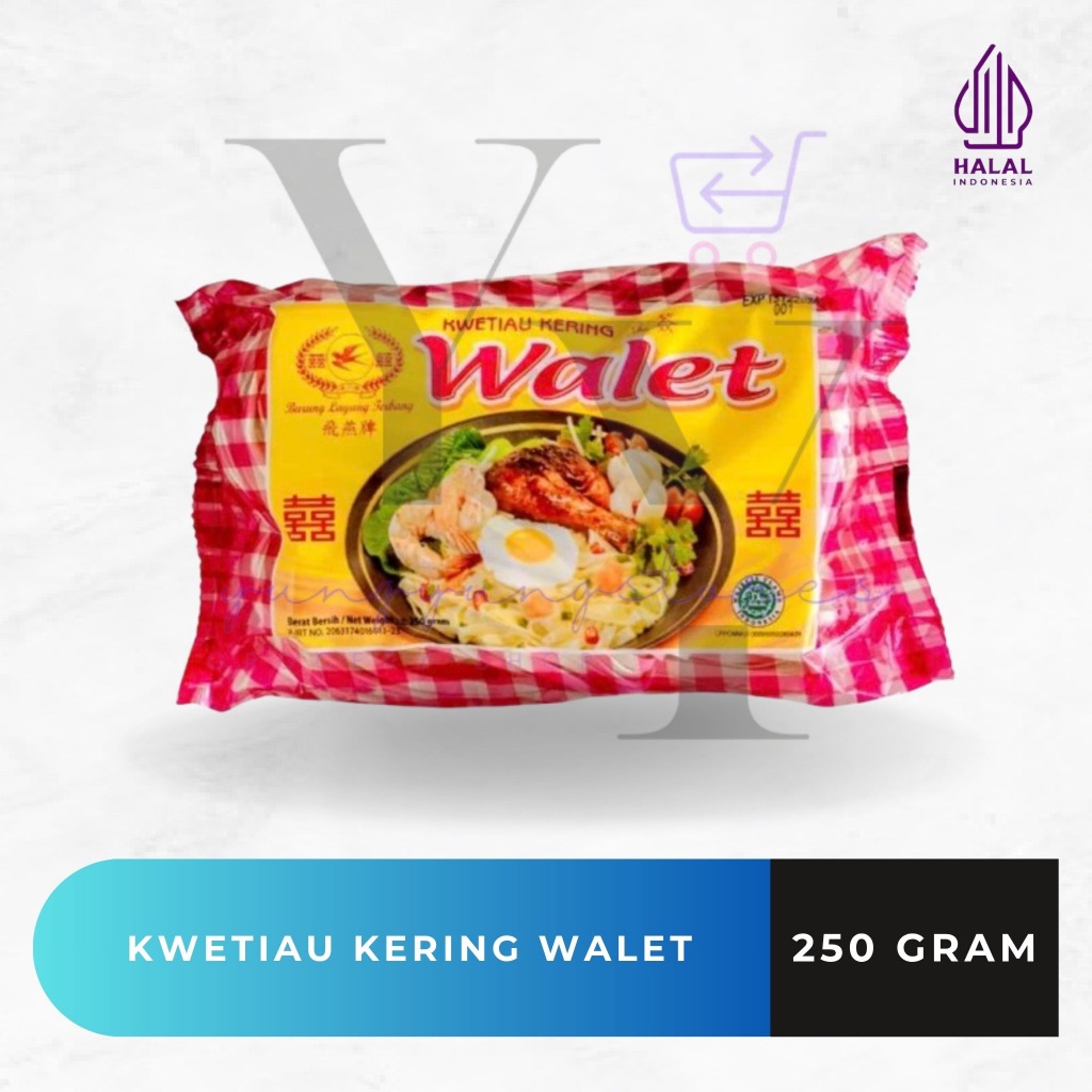 

Kwetiau Kering Cap Walet Burung Layang Terbang 250 gram