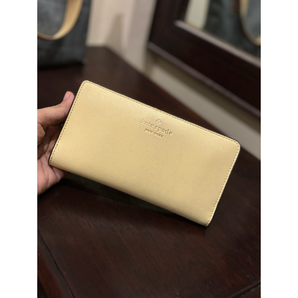 preloved katespade medium wallet KS Preloved Dompet
