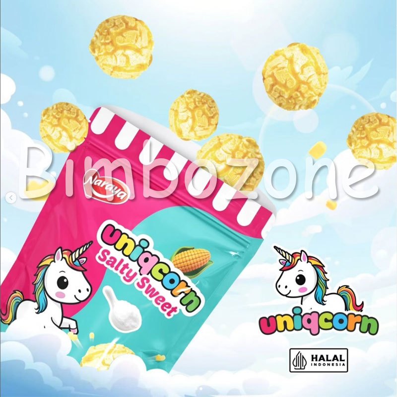 

Naraya Uniqcorn Popcorn Big Ball Berondong Jagung Rasa Coklat Caramel Sweet Salty 55g