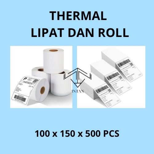 

Kertas thermal murah ukuran 100x150 isi500 pcs/ thermal online A6 murah meriah