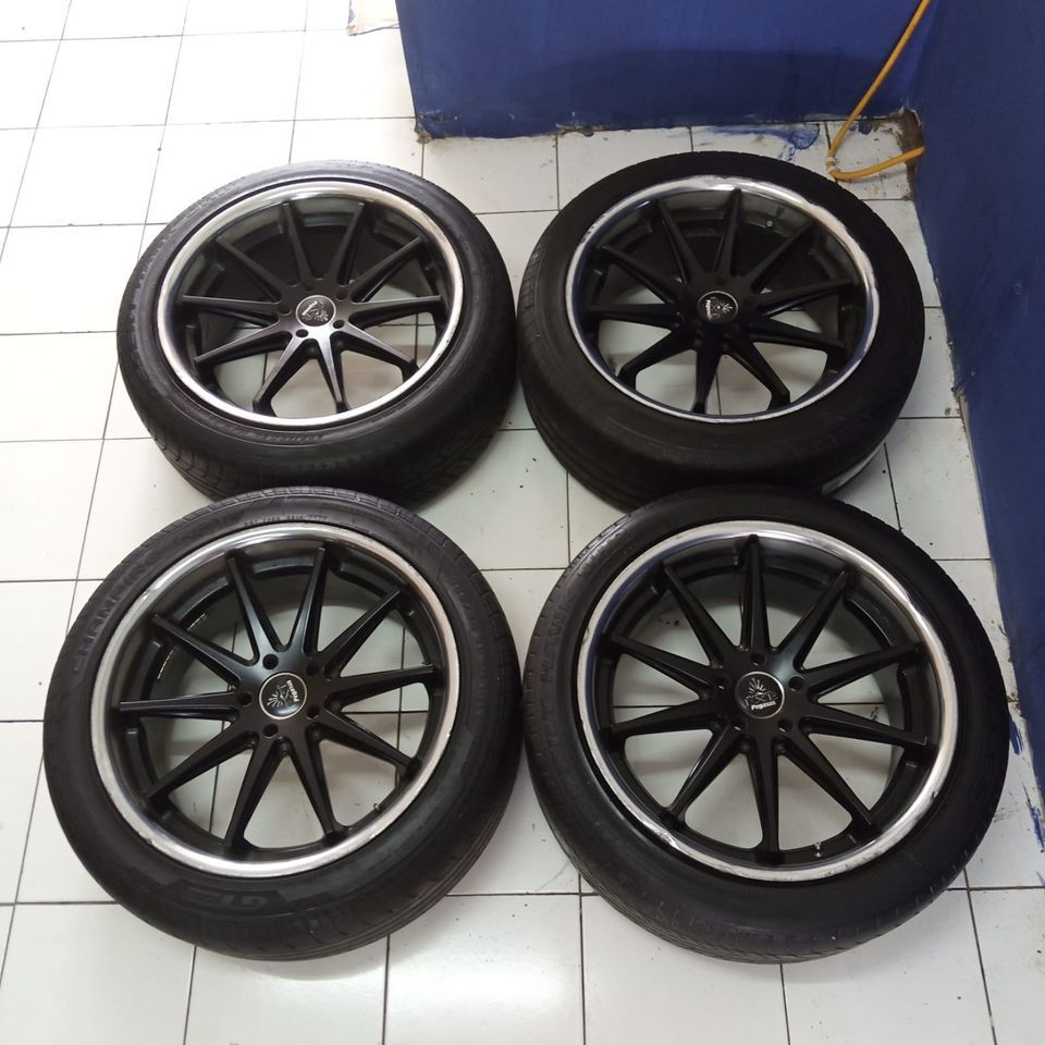 Velg Mobil Bekas Racing Exe Pegasus Ring 20 Lebar 9 Et45 Pcd 5x114,3 Plus Ban 255/45 R20