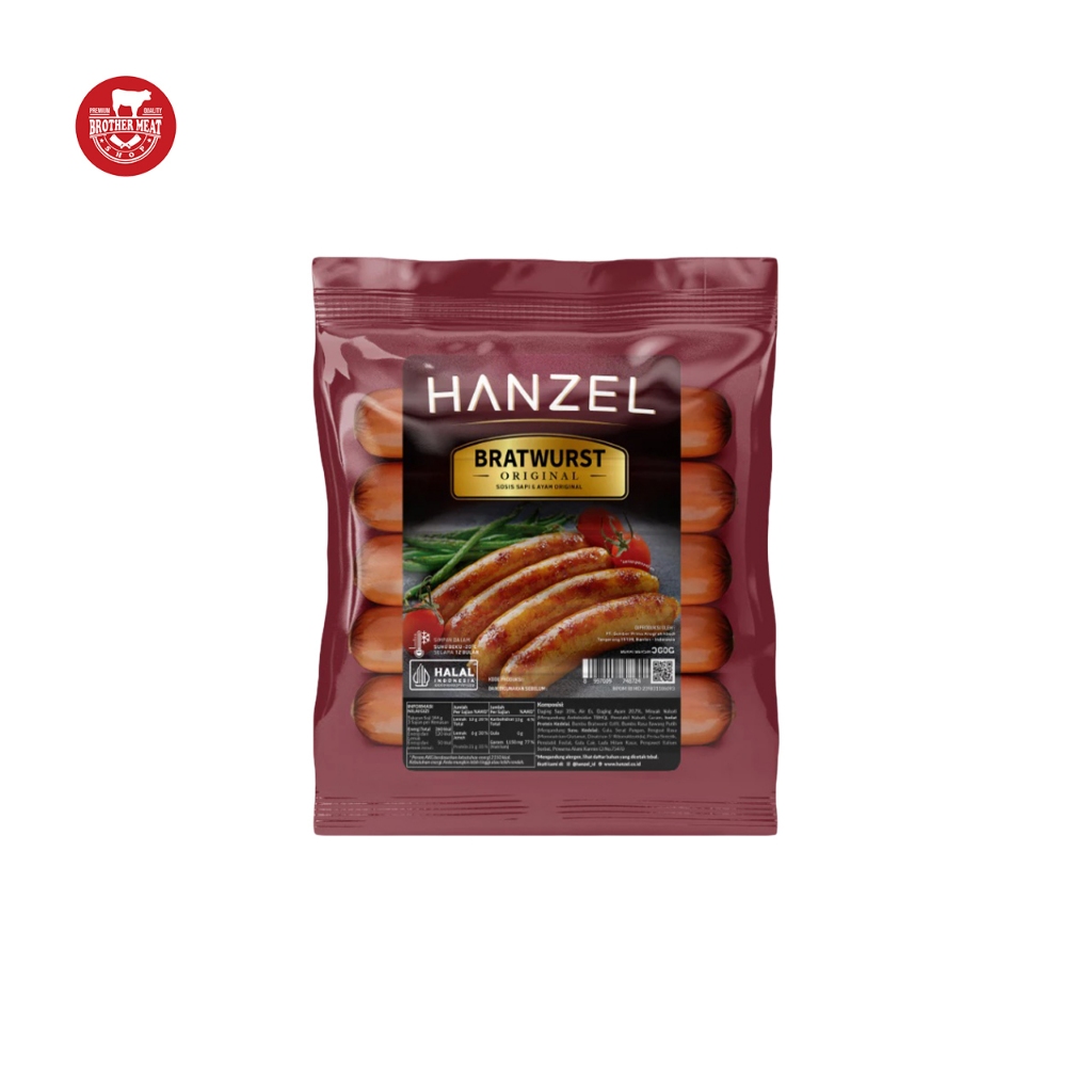 

Hanzel Sosis Bratwurst Original 360gr - Brothermeatshop
