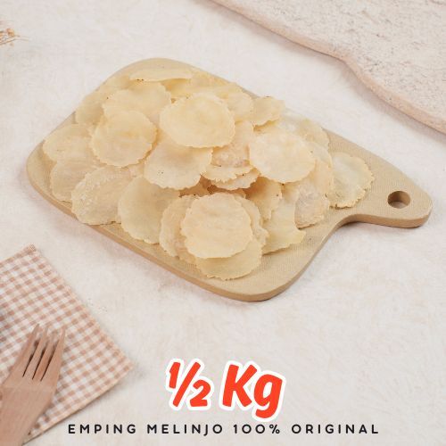 

Emping Melinjo 500grm Belinjo SIap Goreng Khas Limpung