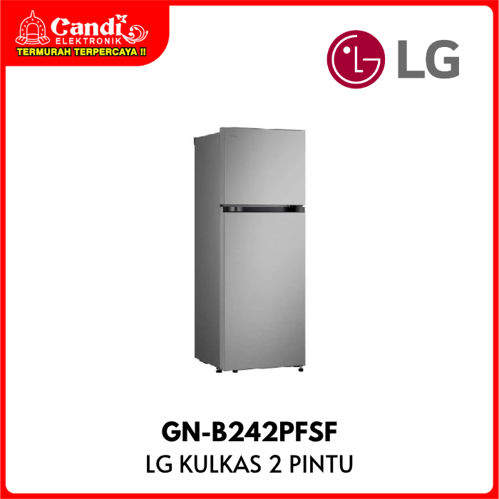 LG Kulkas 2 Pintu 243 Liter Inverter No Frost GN-B242PFSF