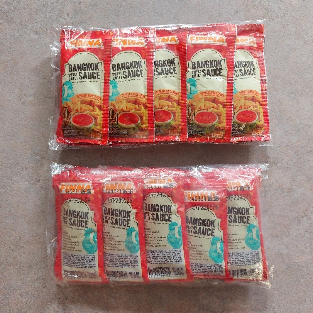

FINNA Saus Bangkok Pedas Manis @9g x 10 sachet Exp Agst 2026