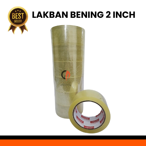

GROSIR LAKBAN BENING 2 INCH 85 YARD / ISOLASI BENING 2 INCH