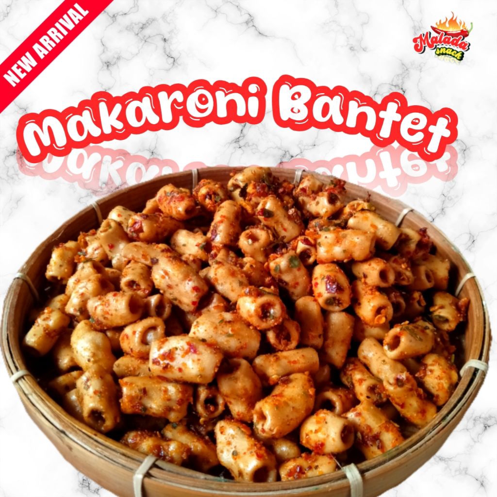 

Makaroni Bantet Pedas 150gr /pedas/original/daun jeruk - malada snack