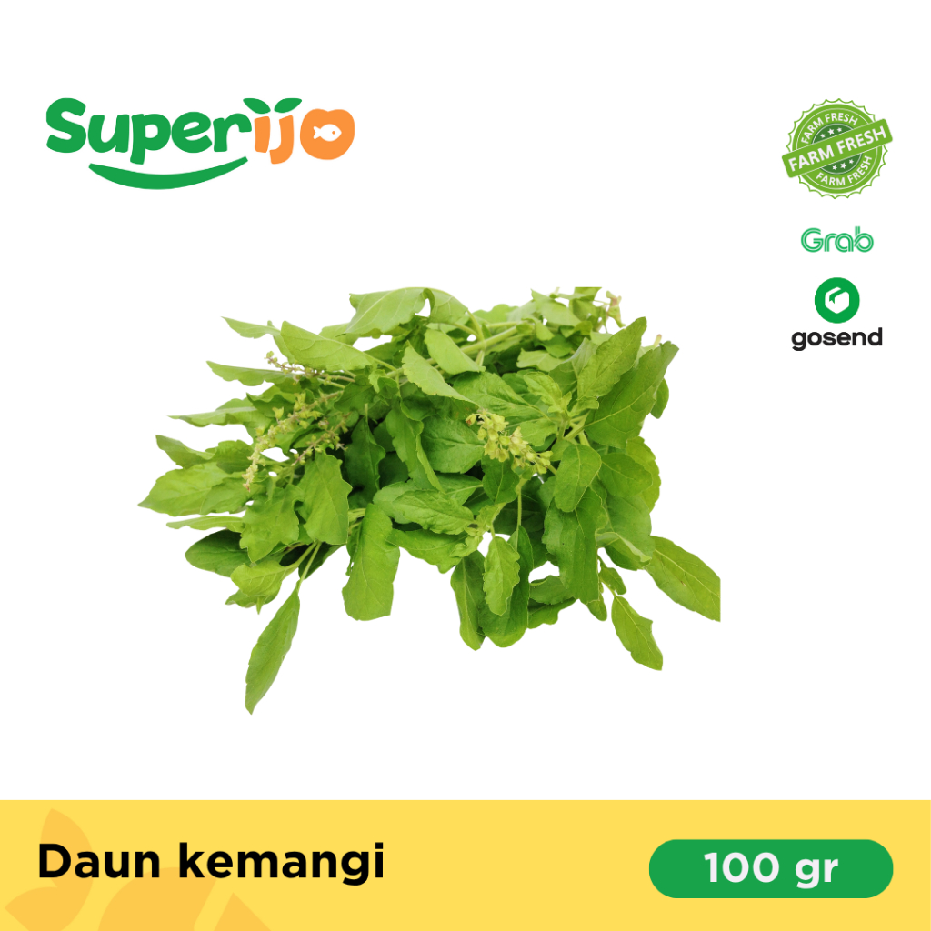 

SUPERIJO Sayur Organik Daun Kemangi 200 Gram dengan Daun Stevia Kering