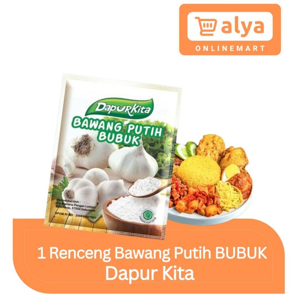 

12 Sachet Bawang Putih Bubuk Halal Dapur Kita